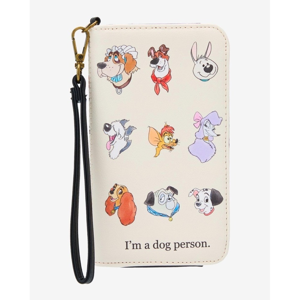 Disney Loungefly Wallet I'm A Dog Person Cartoon Pups tech Wallet wristlet NWT